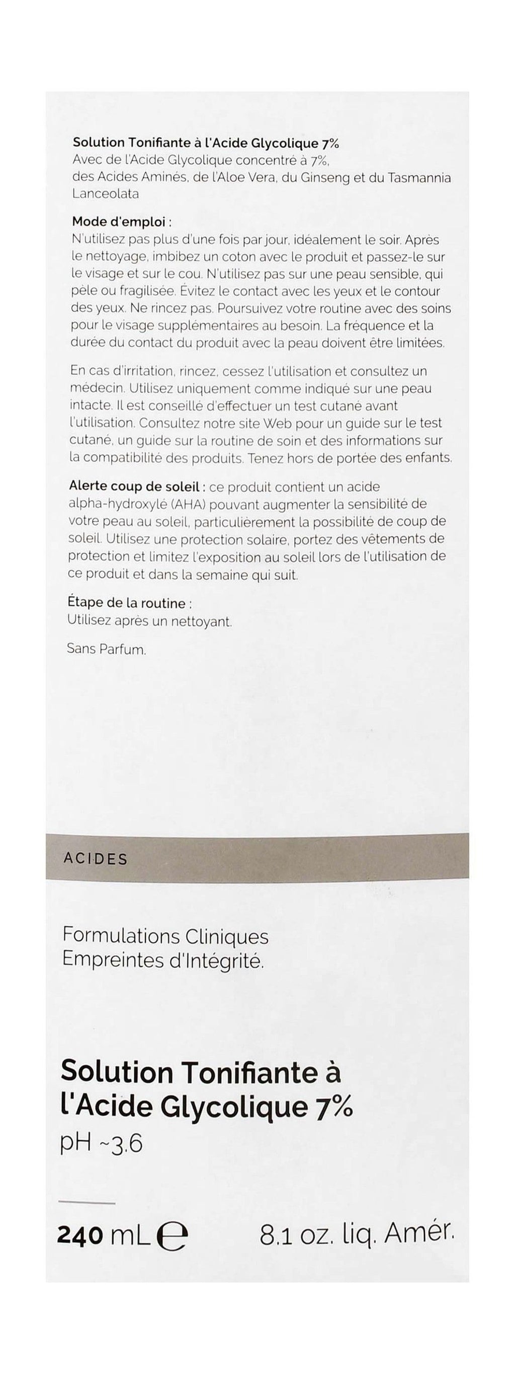 The Ordinary Glycolic Acid 7% Exfoliating Toner, 240ml product image 3