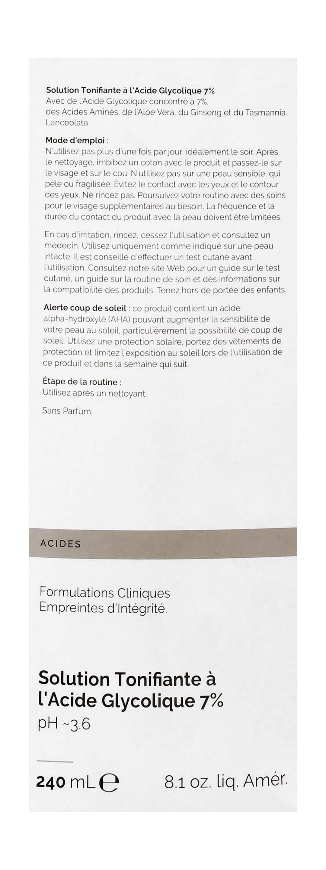 The Ordinary Glycolic Acid 7% Exfoliating Toner, 240ml product image 3