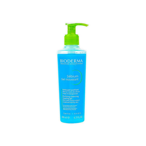 Bioderma Sebium Hypoallergenic Purifying & Cleansing Facial Cleanser Gel for Combination & Oily Skin, 200ml product image