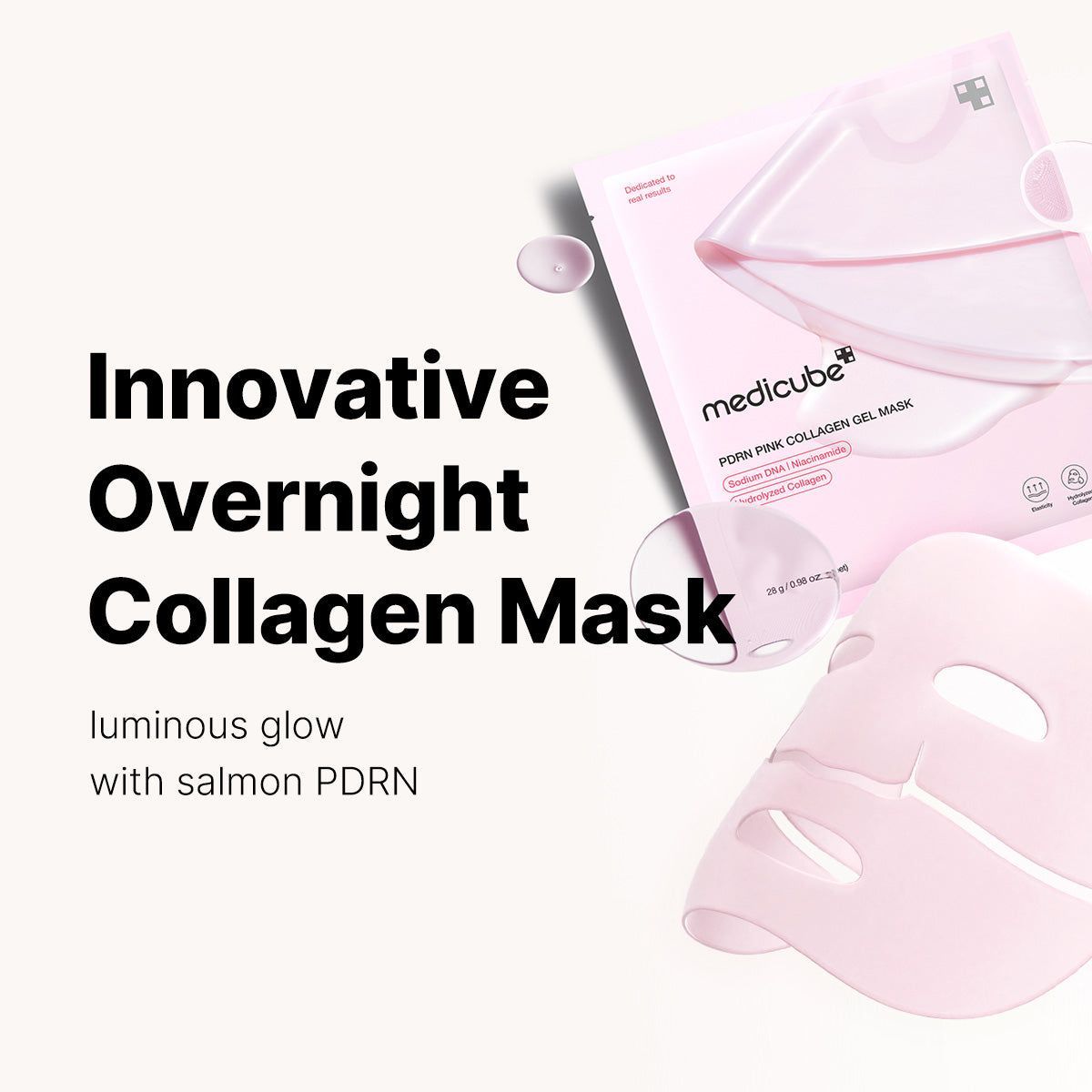 Medicube PDRN Pink Collagen Gel Mask, 28g product image 2