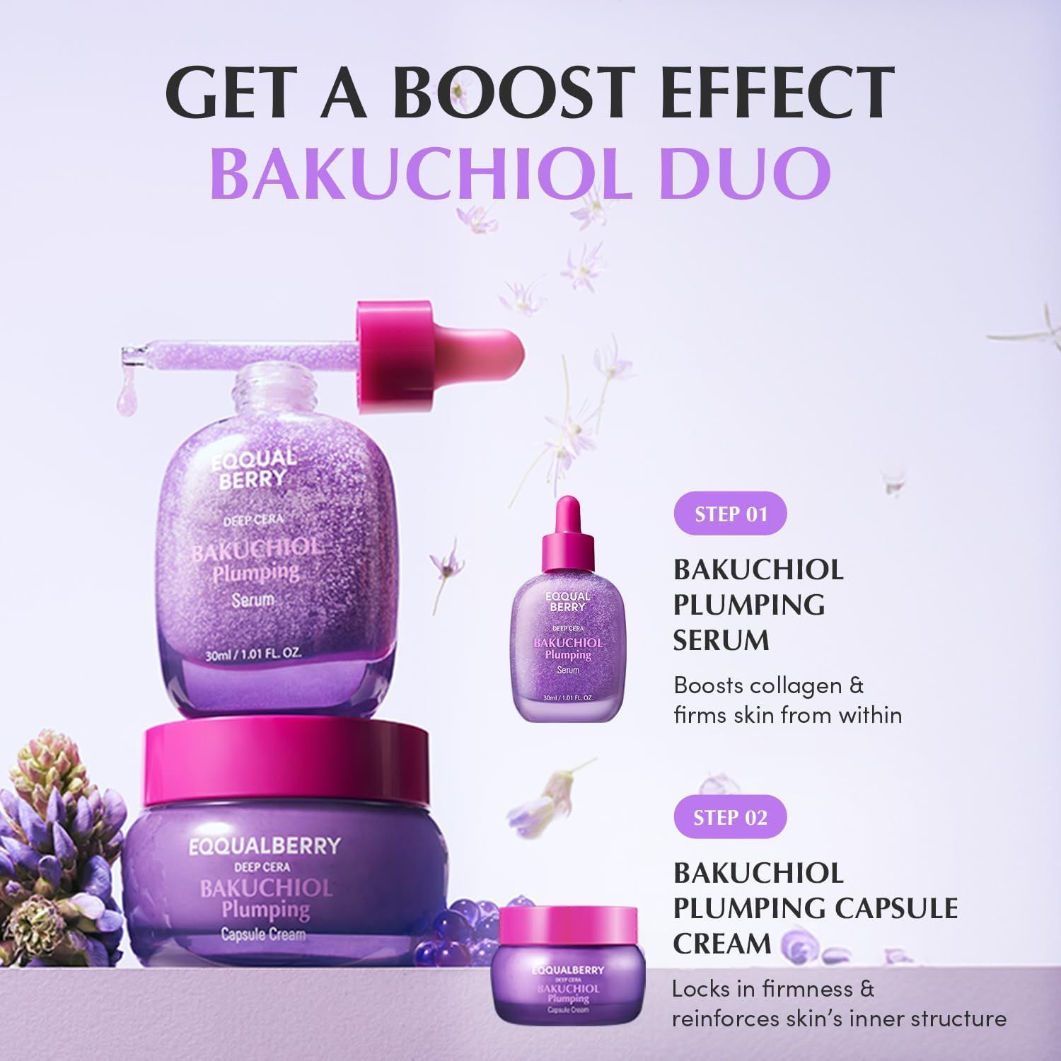 Eqqualberry Deep Cera Bakuchiol Plumping Serum, 30ml product image 8