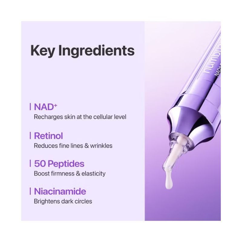 Numbuzin No. 9 NAD + Retinol Volumetox Eye Cream, 10ml product image 5
