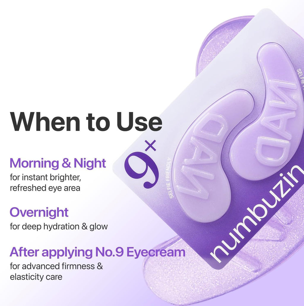 Numbuzin No. 9 NAD + Collagen Under Eye Patches, 5 Pairs product image 6