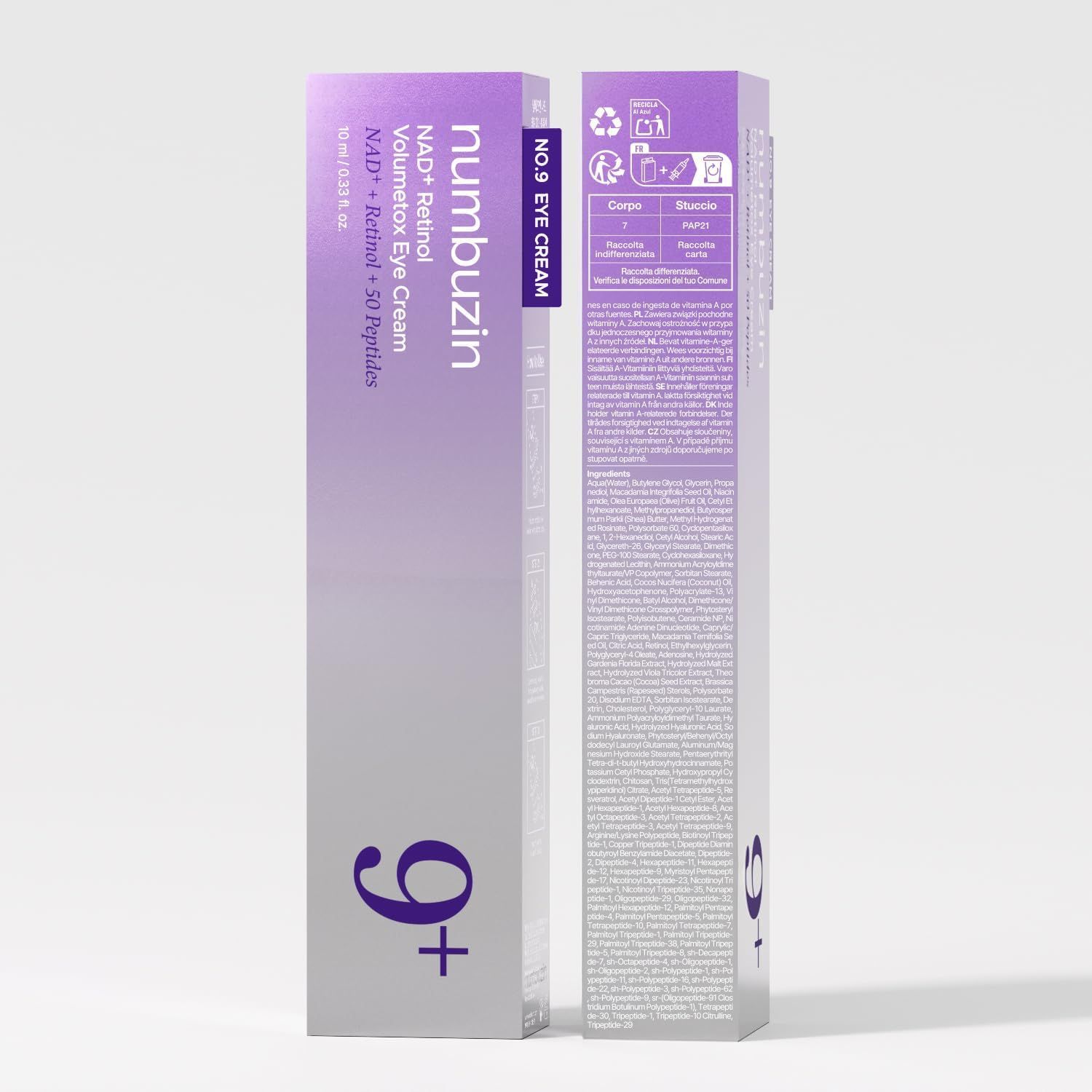 Numbuzin No. 9 NAD + Retinol Volumetox Eye Cream, 10ml product image 9