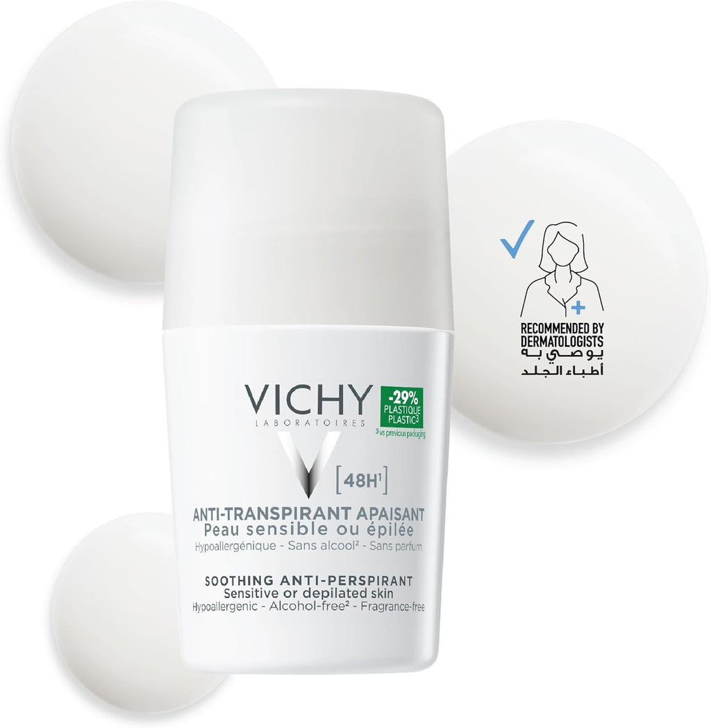 Vichy 48 Hours Anti Perspirant Deodorant for Sensitive Skin, 50ml product image