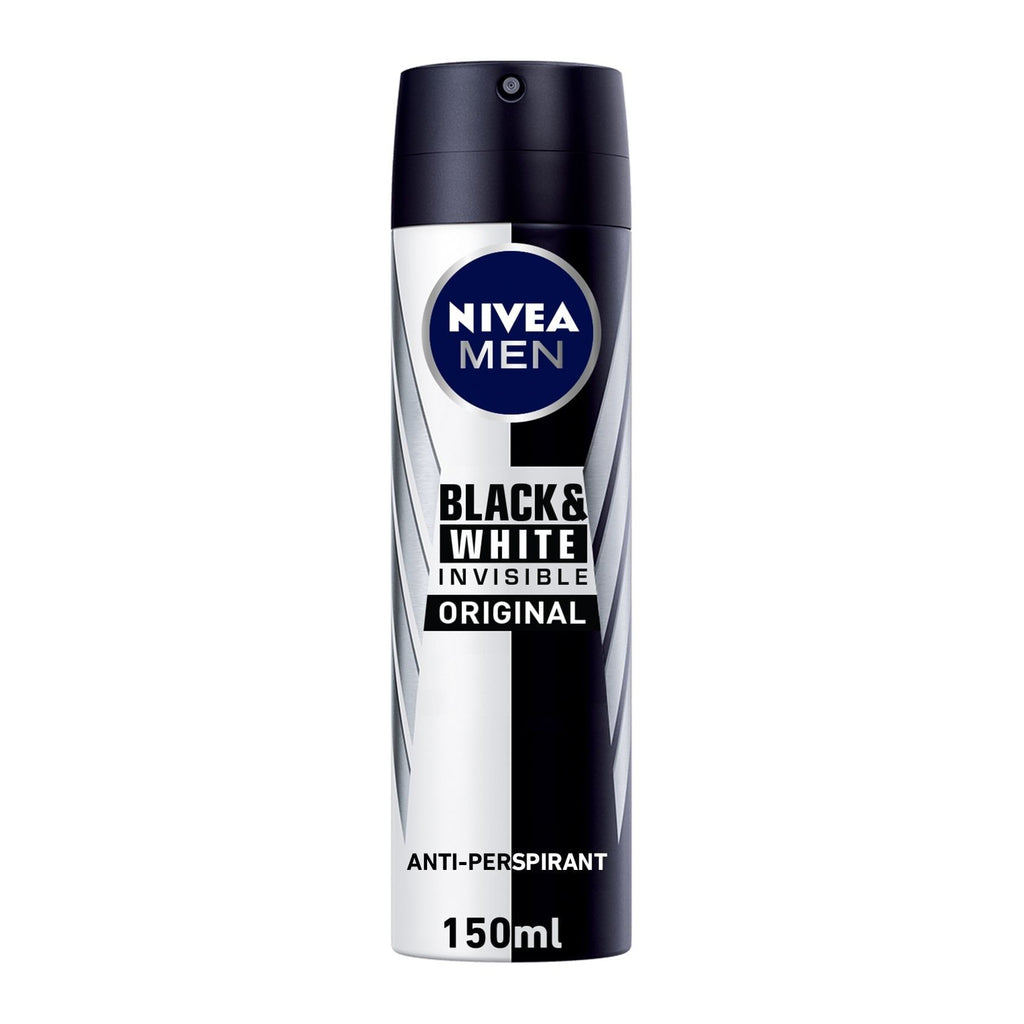 Nivea Men Black & White Spray Deodorant 72H, 150ml product image