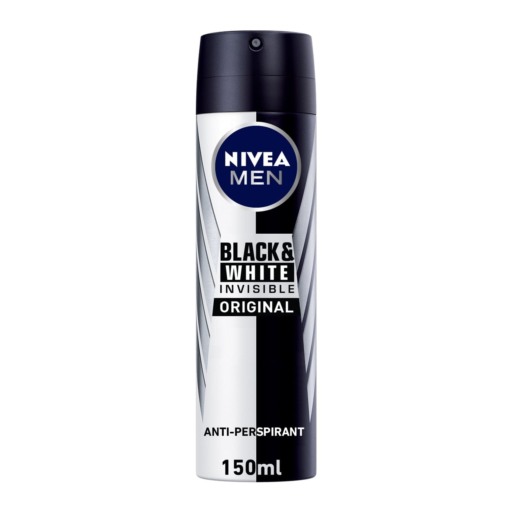 Nivea Men Black & White Spray Deodorant 72H, 150ml product image