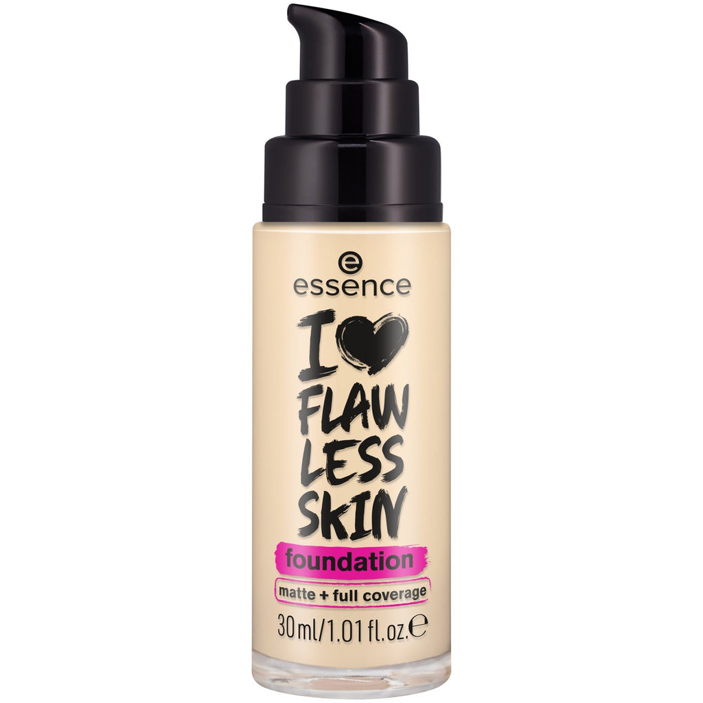 Essence I Love Flawless Skin Full Coverage Matte Liquid Foundation SPF20 Medium Porcelain 20, 30ml product image