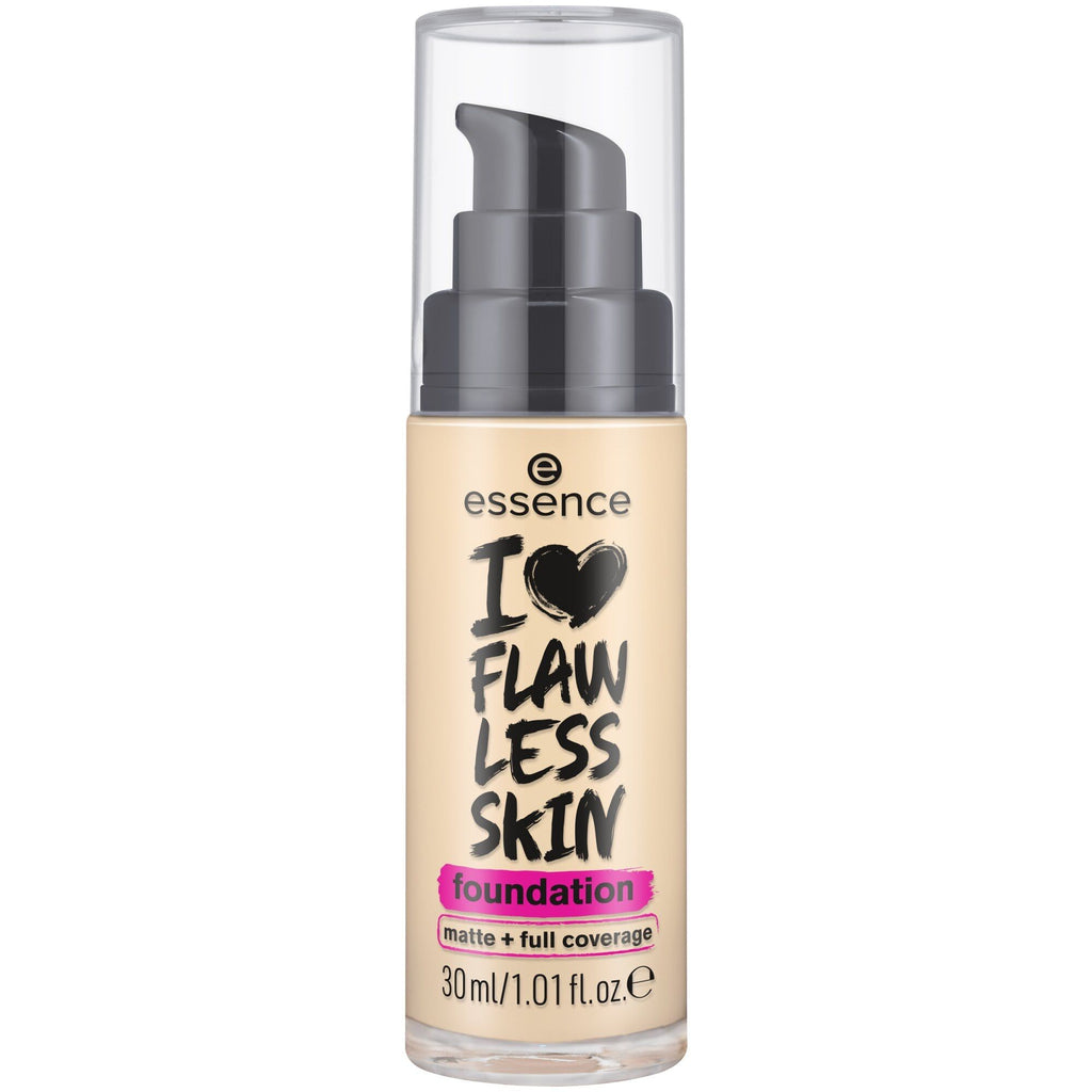 Essence I Love Flawless Skin Full Coverage Matte Liquid Foundation SPF20 Medium Porcelain 20, 30ml product image 2