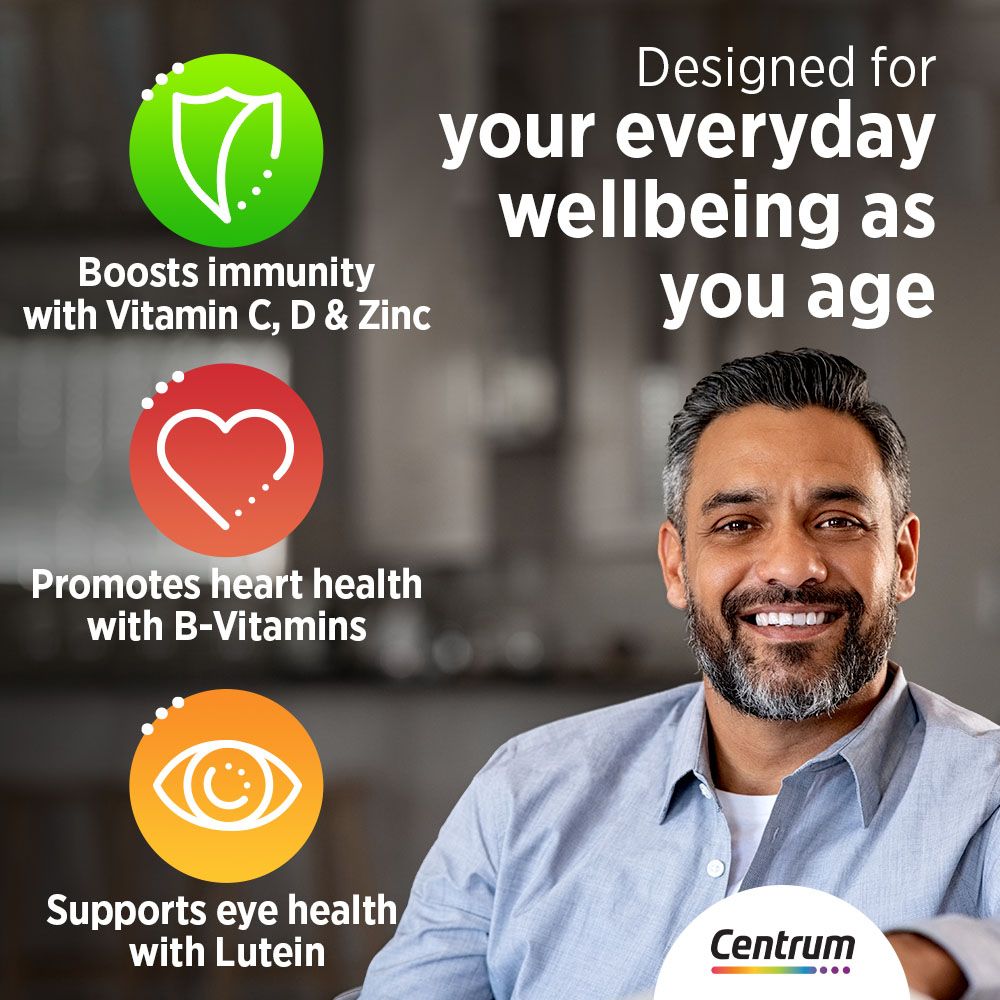 Centrum Silver Multivitamin with Lutein Specially Formulated for Adults 50+, 100 Tablets product image 2