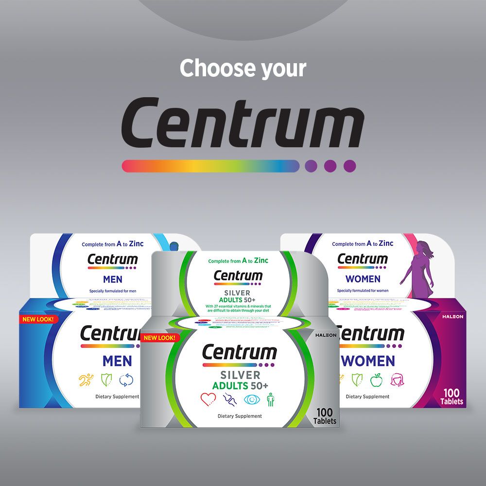Centrum Silver Multivitamin with Lutein Specially Formulated for Adults 50+, 100 Tablets product image 6