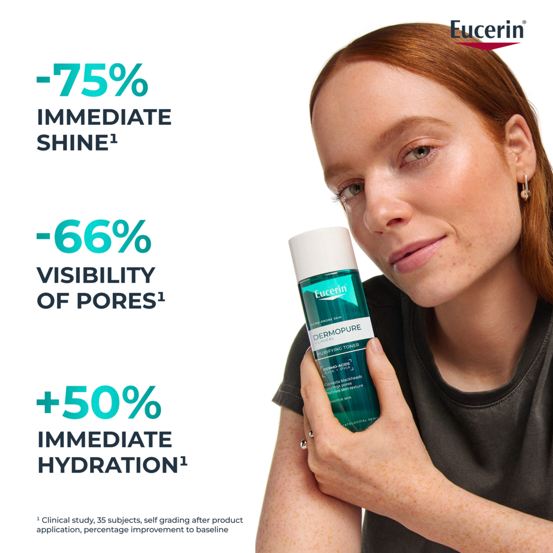 Eucerin Dermo Purifyer Oil Control Toner for Blemish-Prone Skin, 200ml product image 5