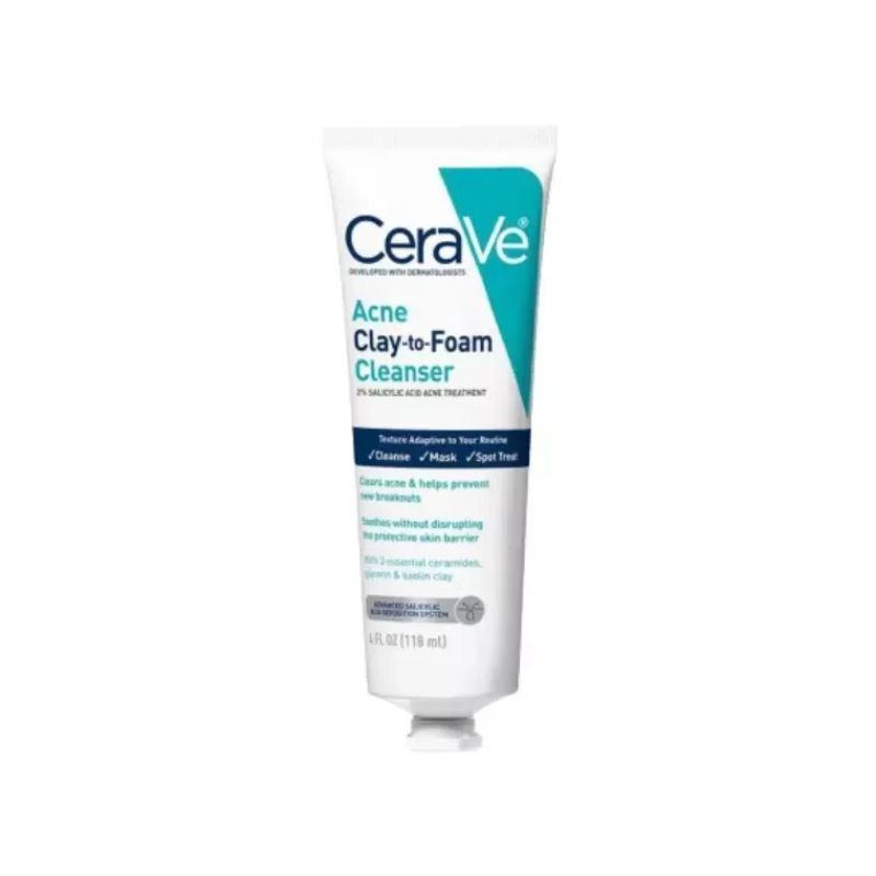 Cerave Acne Clay-to-Foam Cleanser, 118ml product image