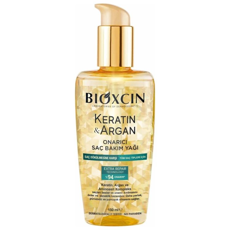 Bioxcin Keratin & Argan Repairing Hair Care Oil 150ml product image