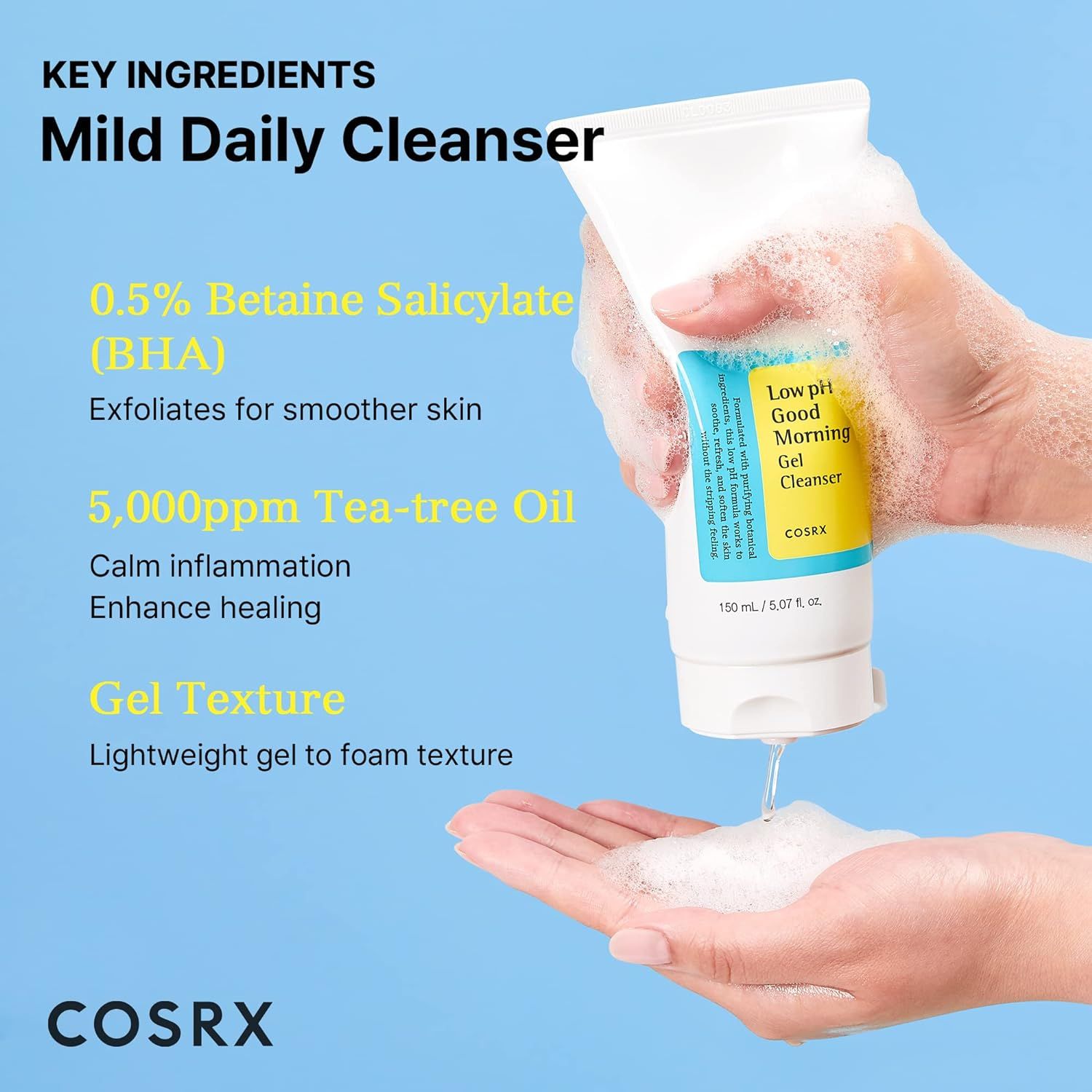 Cosrx Good Morning Gel Cleanser, 150ml product image 4