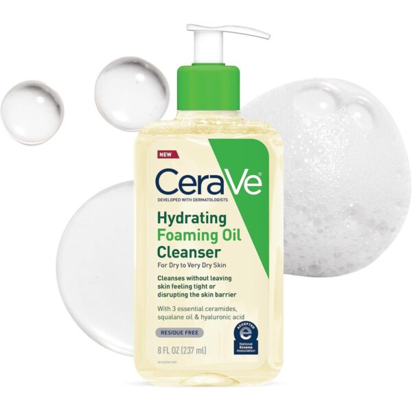 Hydrating Foaming Cleanser With Squalane, Moisturizing For Dry To Very Dry Skin